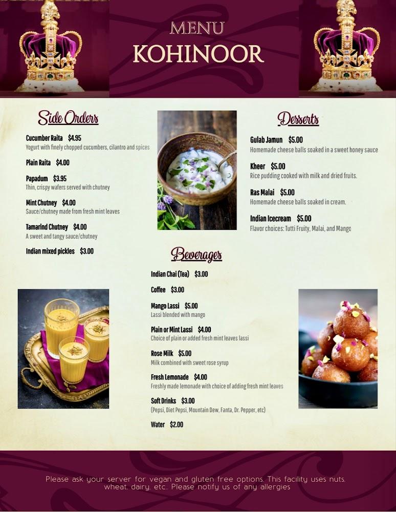 KOHINOOR Indian Cuisine Menu image 4
